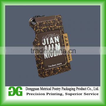 Wholesale Plastic Paper Hang String Tag with Custom Logo