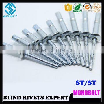 CROWN HEAD STRUCTURE S-BOLT RIVETS