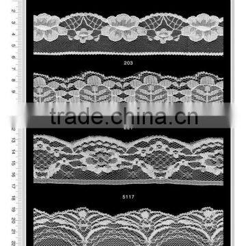 knitted nylon lace made in china non stretch lace