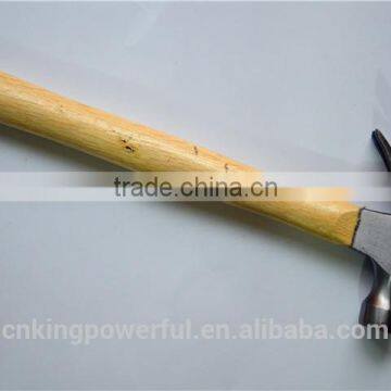 High Quality Claw Hammer (rubber &wooden Handle) Hand Tools Garden Hammer photo-2