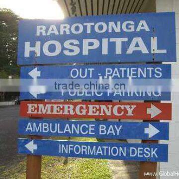 UV Flatbed Print Custom Full Colour High Quality Hospital Sign Board