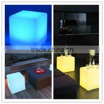 wateproof indoor and outdoor LED cube seat