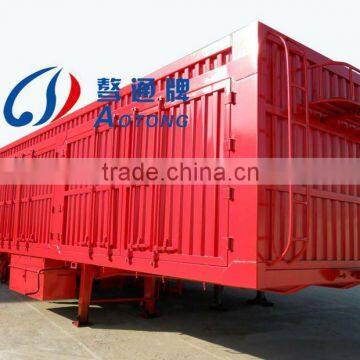 High quality Tri-axle cargo box truck trailer/Van semi trailer