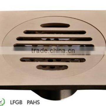 Antique Brass Square Shower Drain Floor Waste photo-2