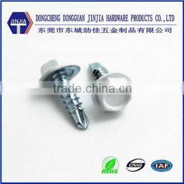 M3.5-20X13 hex self drilling screw white screw