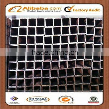 Provide square steel pipe also round tube Q235 Q195 black galvanized square pipe