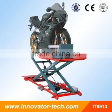 Electrical motor hydraulic motorcycle hoist lift