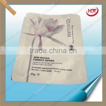 custom foil packing pouch for facial mask powder with label stickers