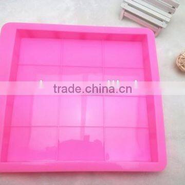 high quality 12 cavities loaf silicone soap mould