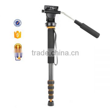 Q188C Carbon Fiber Camera Tripod & Monopod for Digital DSLR Video Camera 64'' Photographic Monopod