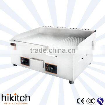 commercial equipment for restaurant gas half griddle and half grill