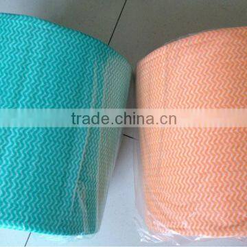 Spunlace Wiper Roll (Wavy line printing )