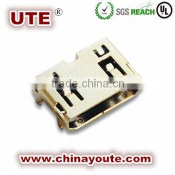 High quality HDMI connector 19Pin Female 90 degree