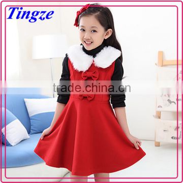 Wholesale latest 1-6 years old baby girl dress kids christmas winter long sleeve party dress