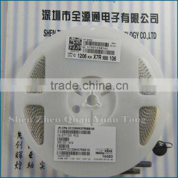 Capacitors CC1206KKX7R9BB106 1206 50V 10UF NEW