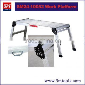 150kgs Foldable work platform aluminum construction with safety legs