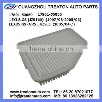 AIR FILTER 17801-50060 17801-50050 FOR LEXUS GS(JZS160)97-05 LEXUS GS(GRS_,UZS_)05-