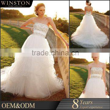 Latest Style High Quality spaghetti straps fitted lace mermaid wedding dress