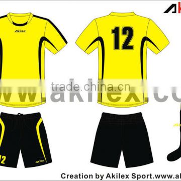 2013-2014 new season style custom football jersey/custom stripe soccer jersey/custom made mens soccer jersey