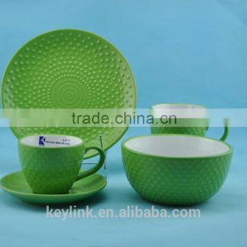 Newly Designed Stoneware Dot Pattern Dinnerset photo-3