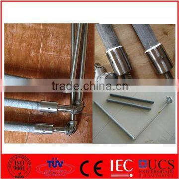 right angle thermocouple for molten aluminum