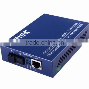 high performance 10/100/1000M gigabit ethernet BIDI media converter