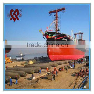 High bearing marine inflatable airbag for ship launching