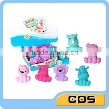 Nice shape baby bath toys animals with water spray