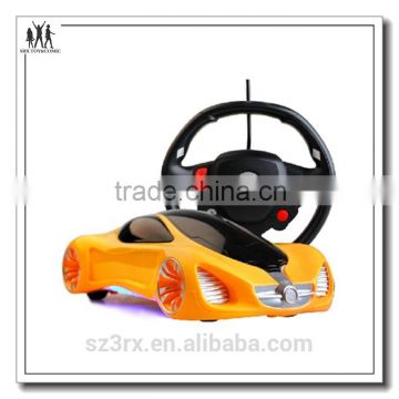 With simulation steering car model for kids play and training factory sculp create