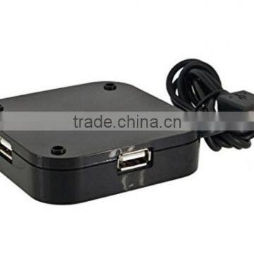 Blue LED Light Mirror Design 4 Port USB 2.0 HUB photo-2