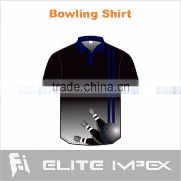 sublimation bowling shirt for mens