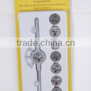 2016 High quality threading dies set in tap & die set