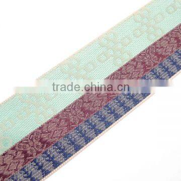 Jacquard polyester decorative webbing ribbon trimming tape