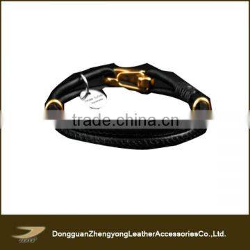 Itanlian leather bradied wrap bracelets