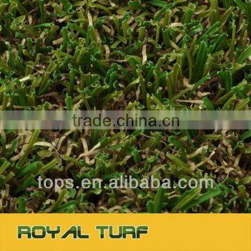 new design non-falt synthetic grass for garden with U shaped fiber