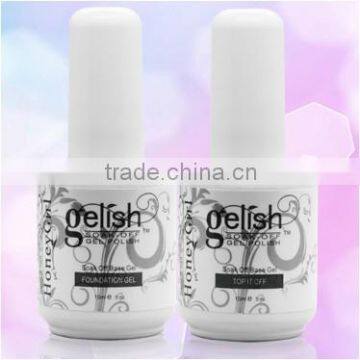 15ml Honey girl base/Top coat uv gel foundation and finish factory price