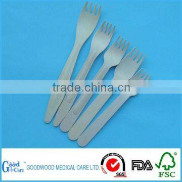 disposable small wooden fork