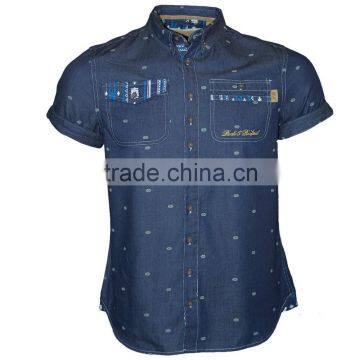 wholesale Summer 100 polyester mens dress shirts