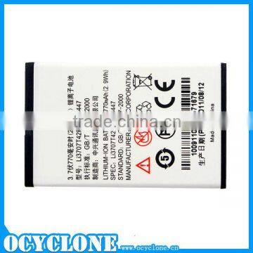 Phone Accessories 770mAh Li3707T42p3h553447 battery for ZTE C78