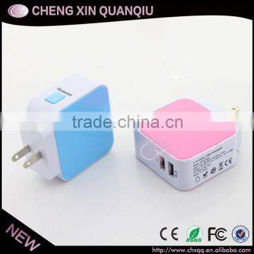 3.1A Double USB Universal Global travel charger for samsung charger,for iphone 6 charger