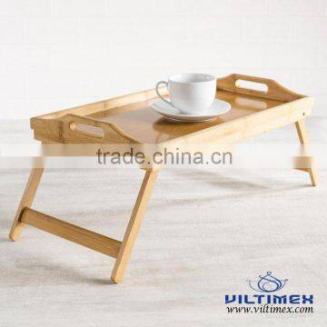 Folding bamboo bed tray, Breakfast tray