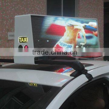 3G Control Waterproof P5 Double Side Taxi Roof Advertising Board Taxi Roof LED Display Taxi Top LED Sign Size 1160mm*480mm*376mm                        
                                                Quality Choice