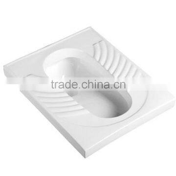 Sanitary ware white color squatting wc pan