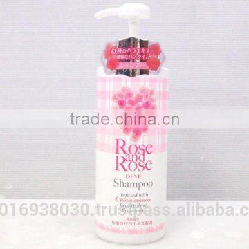 /DEVE/ Rose and Rose Shampoo Bottle Infused with 6 Roses essences Beauty Rose Fragrance Products Made in Japan TC-005-73