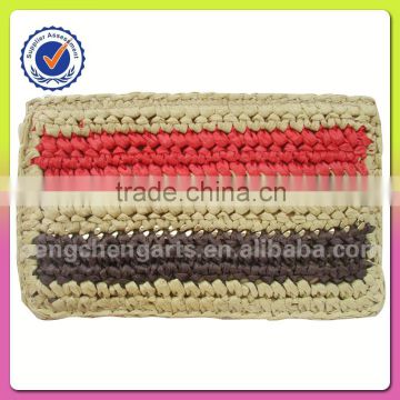 Nature wheat straw and paper clutch bag manufacturer