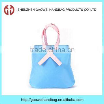 Factory Wholesale High Quality Cheap Logo Polyester Folding Shopping Bag GW834