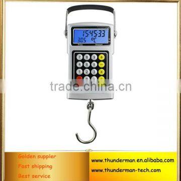 High Precision Portable Scale Electronic Digital Hanging Travel Luggage Scale with 1M Band Tape and Price Vluation