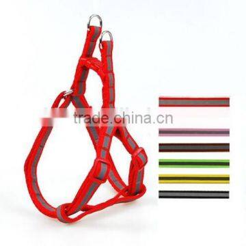 New Adjustable Reflective Stripe Nylon Dog Puppy Strap Harness & Leash small