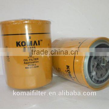 High Performance Oil Filter Made in China 600-211-5240 for Komatsu photo-2