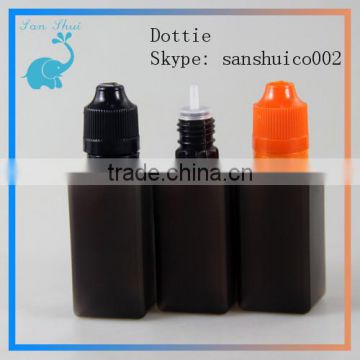 square 30ml black eliquid bottle wholesale new design long thin tip bottle for essential oil ejuice